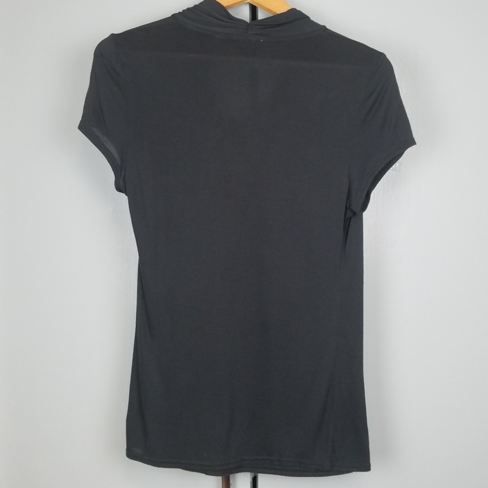 Anthropologie dark gray top size S         *C2 - Picture 3 of 3